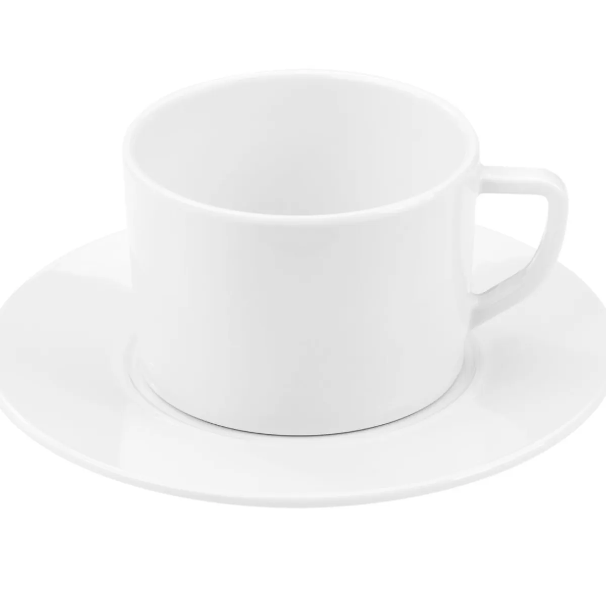 PLATEX Tasse à thé rond blanc mélamine 23 cl Ø 8 cm Prestige Clearance