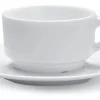 Tasse à thé rond blanc porcelaine 18 cl Ø 8 cm Cafett - PRO.MUNDI