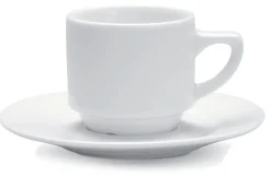 PRO.MUNDI Tasse à thé rond blanc porcelaine 18 cl Ø 7,8 cm Cafett Clearance