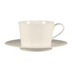 Tasse à thé rond blanc porcelaine bone china 30,6 cl Ø 9,5 cm Fedra - RAK Outlet