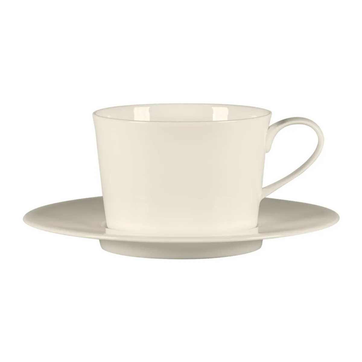 Tasse à thé rond blanc porcelaine bone china 30,6 cl Ø 9,5 cm Fedra - RAK Outlet
