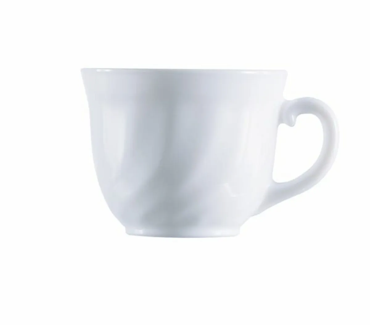 Tasse à thé rond blanc verre opal 22 cl Ø 8,7 cm Trianon - ARCOROC Clearance