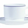 Tasse à thé rond blanc verre opal 19 cl Ø 7,8 cm Restaurant Filet Bleu - ARCOROC Hot