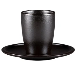 RAK Tasse à thé rond Forge porcelaine vitrifiée 23 cl Ø 7,3 cm stone Ease Clearance
