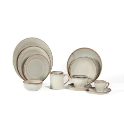 Tasse à thé rond gris bleu porcelaine 23 cl Ø 9 cm Serena - PRO.MUNDI