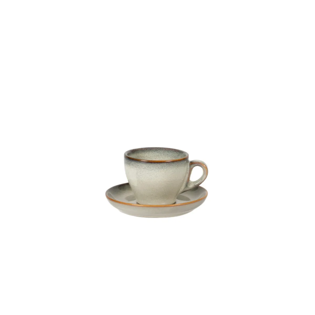 Tasse à thé rond gris bleu porcelaine 23 cl Ø 9 cm Serena - PRO.MUNDI