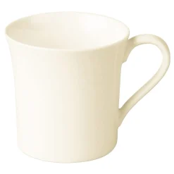 Tasse à thé rond ivoire porcelaine vitrifiée Fine Dine - RAK Outlet