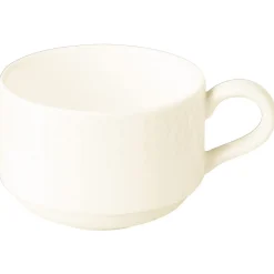 RAK Tasse à thé rond ivoire porcelaine vitrifiée 23 cl Ø 8,5 cm Ondine Discount