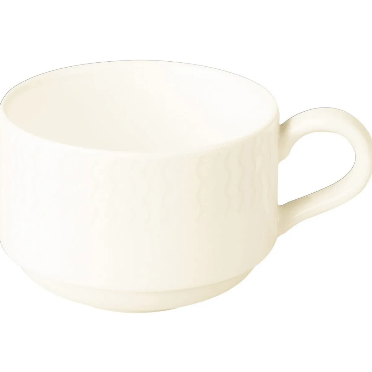 RAK Tasse à thé rond ivoire porcelaine vitrifiée 23 cl Ø 8,5 cm Ondine Discount