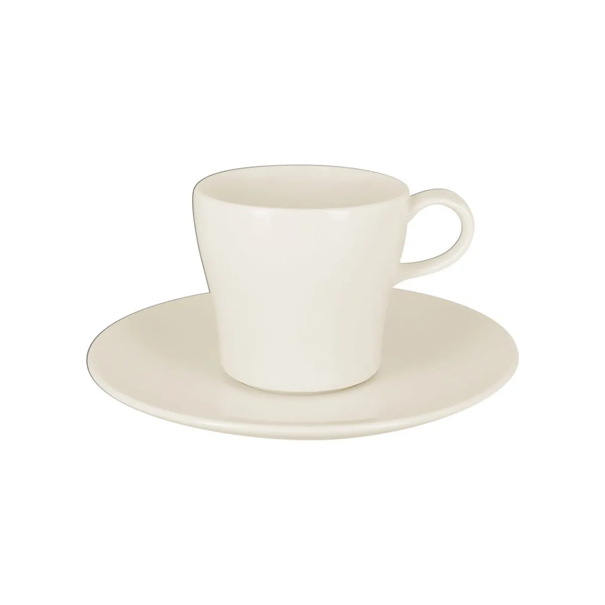 Tasse à thé rond ivoire porcelaine vitrifiée 20 cl Ø 8,1 cm Mazza - RAK Outlet