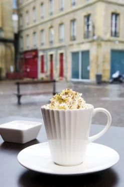 Tasse à thé rond ivoire porcelaine vitrifiée 20 cl Ø 8 cm Metropolis - RAK Outlet