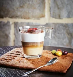 Tasse à thé rond transparent verre trempé 22 cl Ø 10 cm Aroma - ARCOROC