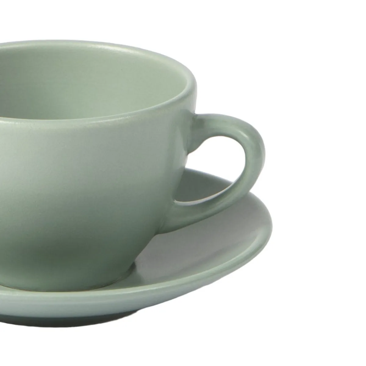 ESSENTIALS COLLECTION Tasse à thé rond vert Grès 21,5 cl Ø 9,2 cm Pulse Best