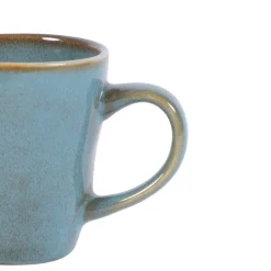 Tasse à thé vert grès émaillé 18 cl Ø 7,5 cm Sky - PRO.MUNDI New