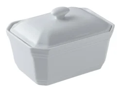 PRO.MUNDI Terrine rectangulaire blanc porcelaine 11x8 cm Bistronome