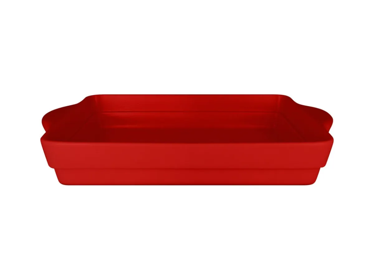 RAK Terrine rectangulaire rouge porcelaine vitrifiée 32x22 cm Chefs Fusion Clearance