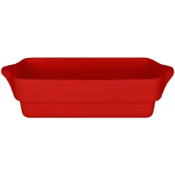 Terrine rectangulaire rouge porcelaine vitrifiée 24x10 cm Chefs Fusion - RAK New