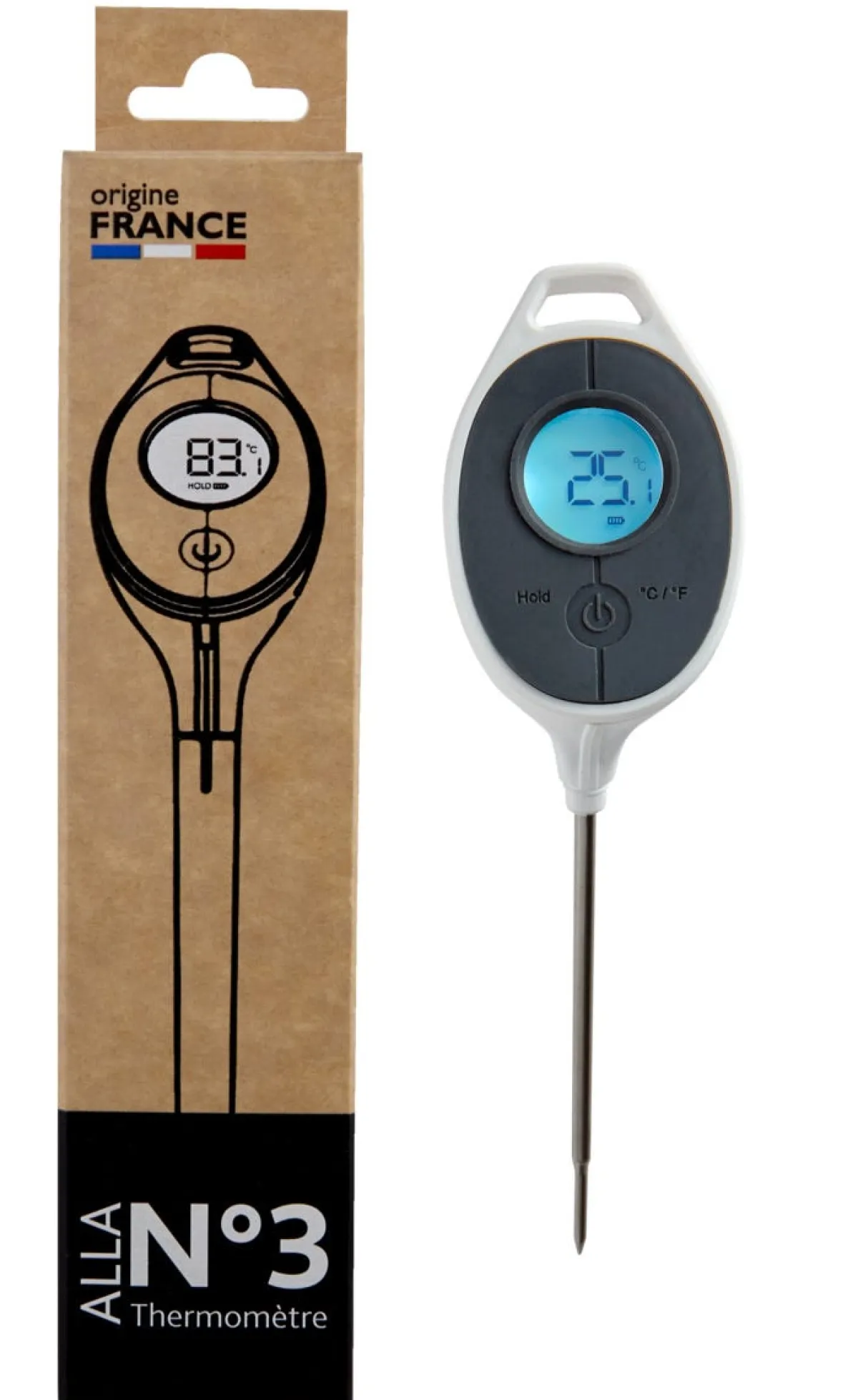 Thermomètre digital cuisson min -50 °C max 300 °C N°3 - ALLA FRANCE Hot
