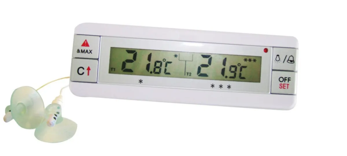 Thermomètre digital réfrigérateur min -40 °C max 70 °C +/- 1 °C - ALLA FRANCE Best