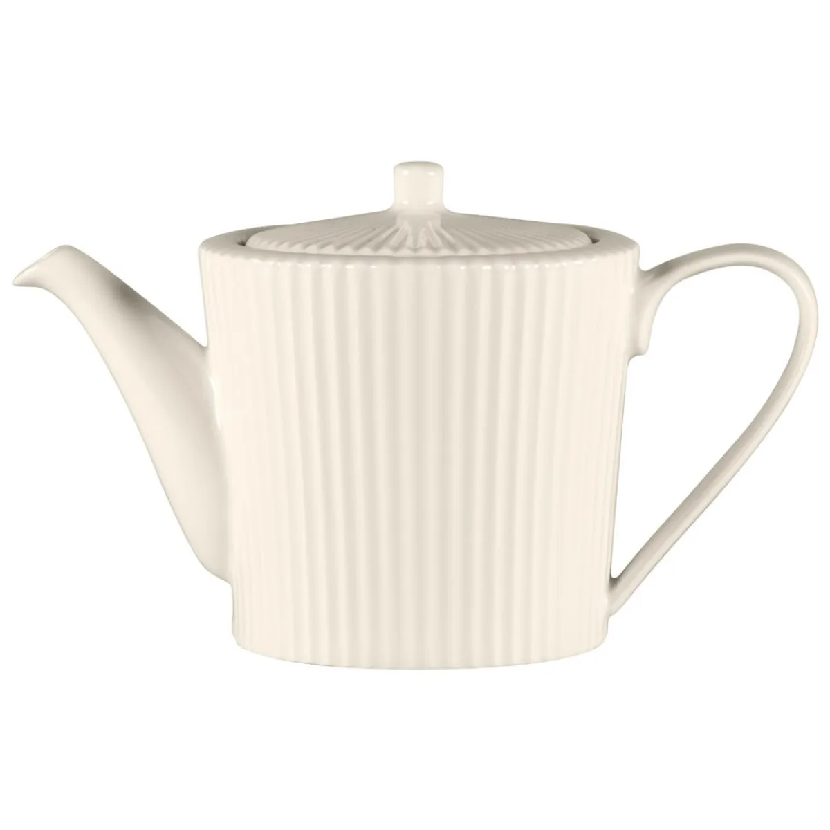 Théière avec couvercle rond blanc porcelaine bone china 62,4 cl Ø 12,7 cm Spectra - RAK Best