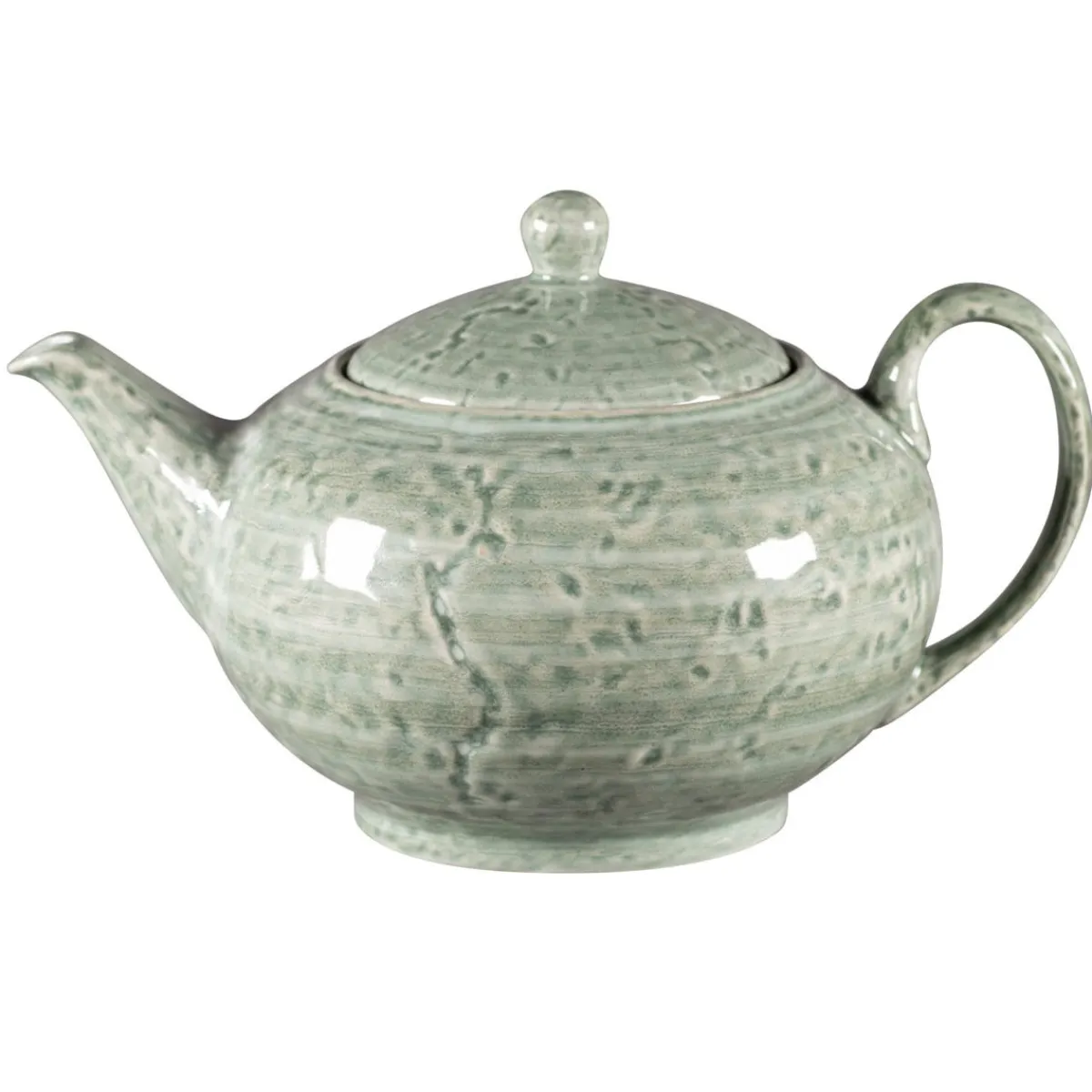 Théière avec couvercle rond Sage porcelaine vitrifiée 120 cl Ø 16,2 cm Krush - RAK New