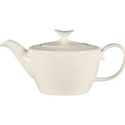 Théière & couvercle ovale blanc porcelaine bone china 58,5 cl Ø 12,2 cm Bravura - RAK Hot
