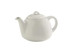 Théière rond blanc porcelaine 40 cl Ø 11 cm Slim O - PRO.MUNDI Clearance