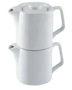 PRO.MUNDI Théière rond blanc porcelaine 45 cl Ø 9 cm Cafett Hot