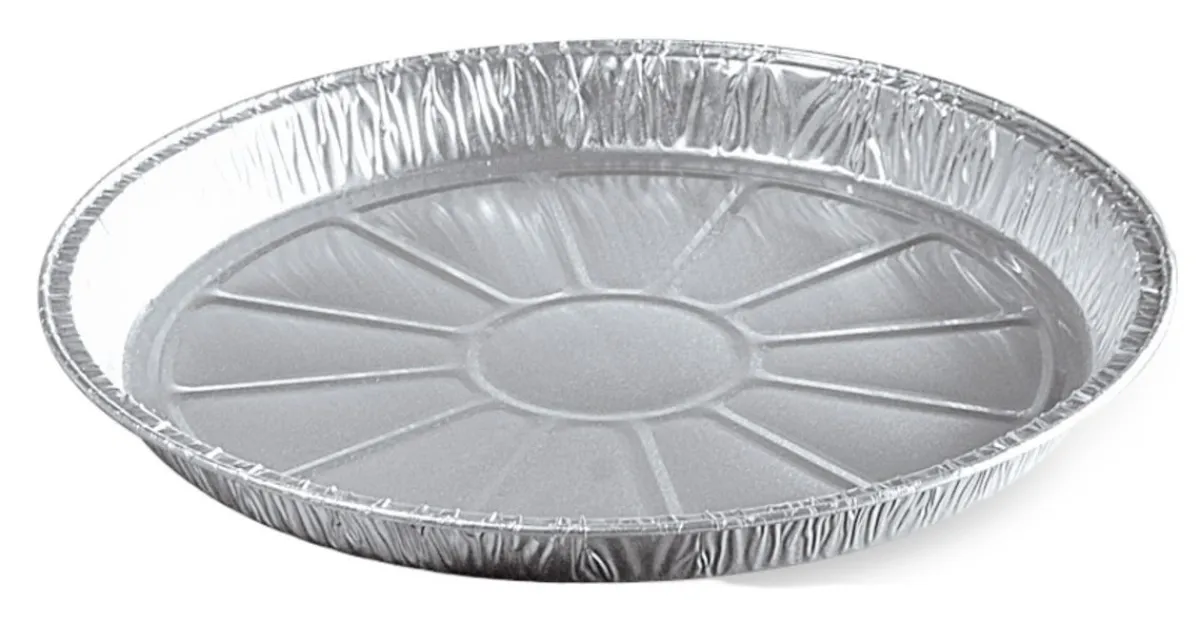 Tourtière rond gris aluminium Ø 21,4 cm 1,9 cm 55 cl (100 pièces) - Aucune Outlet