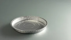 Tourtière rond gris aluminium Ø 24,7 cm 2,4 cm 86,5 cl (100 pièces) - Aucune Discount