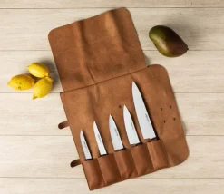 Trousse à couteaux cuir 47x44,6 cm 5 éléments - ARCOS