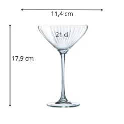 CHEF & SOMMELIER Verre a cocktail coupe verre cristallin 21 cl Symetrie Best
