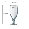 ARCOROC Verre à bière verre 32 cl Cervoise New