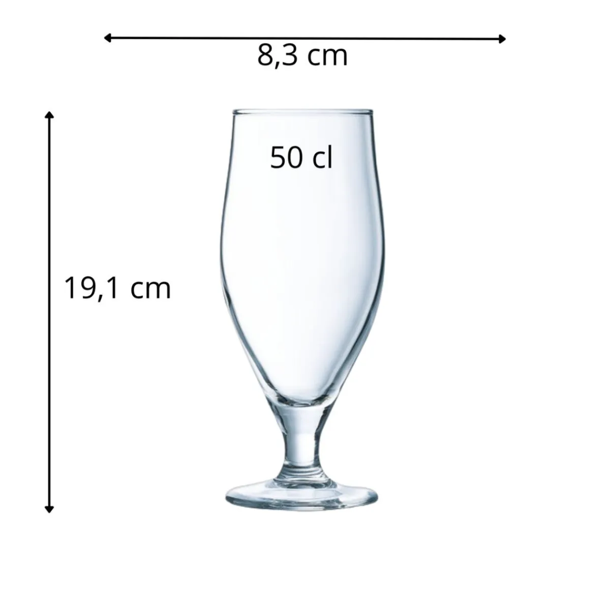 ARCOROC Verre à bière verre 50 cl Cervoise Outlet