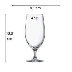 Verre à bière verre cristallin 47 cl Cabernet - CHEF & SOMMELIER New