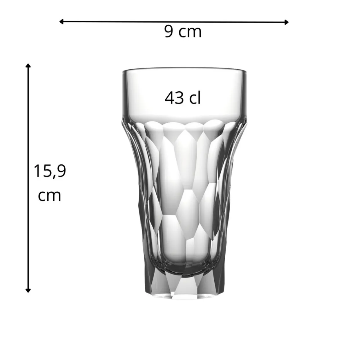 LA ROCHERE Verre à bière verre pressé 43 cl Silex Sale