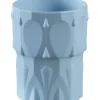 SAINT ROMAIN Verre bleu ocean fibre végétale 20 cl Banquise Liliroc Discount