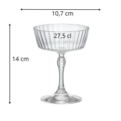 BORMIOLI ROCCO Verre à cocktail fizz verre cristallin 27,5 cl America 20s Discount