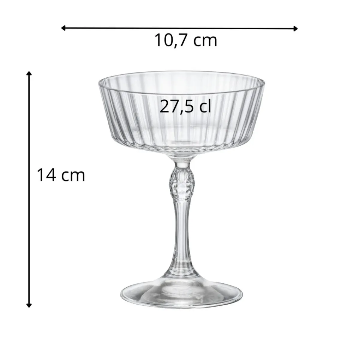 BORMIOLI ROCCO Verre à cocktail fizz verre cristallin 27,5 cl America 20s Discount