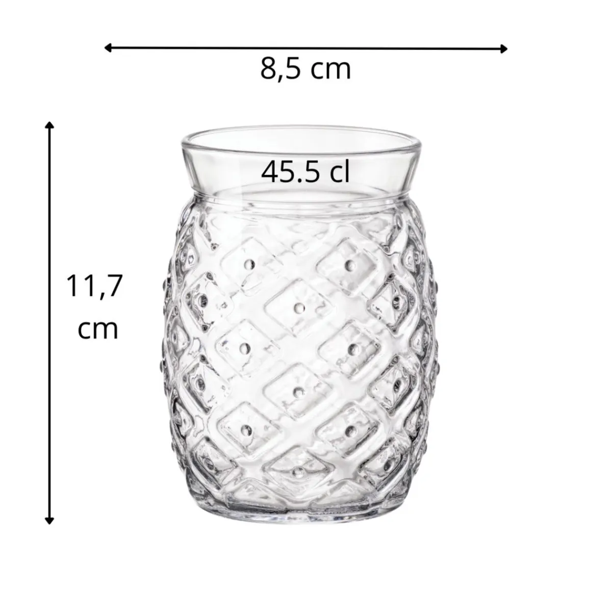 BORMIOLI ROCCO Verre à cocktail forme ananas verre 45,5 cl Bartender Outlet