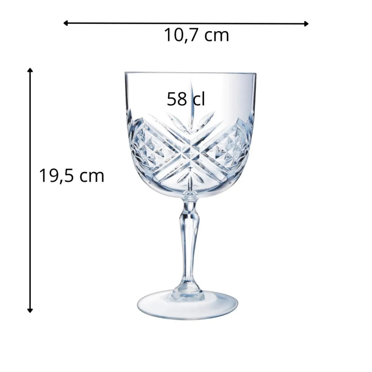 ARCOROC Verre à cocktail gin verre 58 cl Broadway Clearance