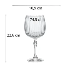 Verre à cocktail gin verre cristallin 74,5 cl America 20s - BORMIOLI ROCCO