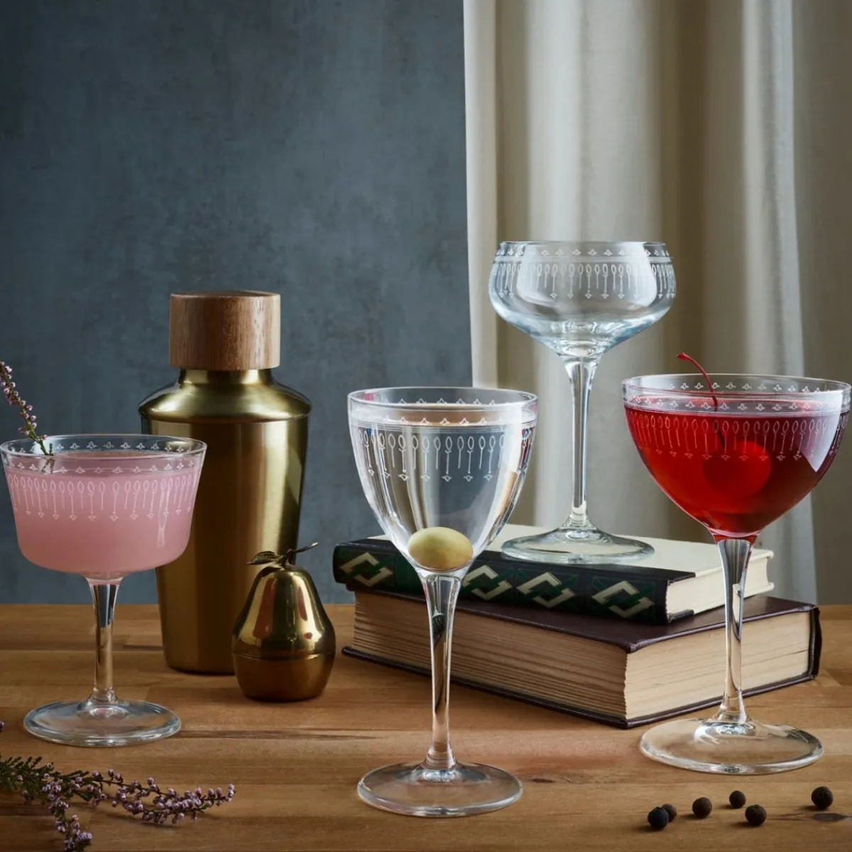 Verre à cocktail gin verre cristallin 75,5 cl Novecento Art Deco - BORMIOLI ROCCO New
