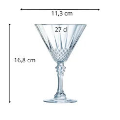 ARCOROC Verre à cocktail martini verre 27 cl West Loop Clearance