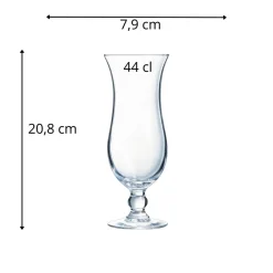 ARCOROC Verre à cocktail verre 44 cl Hurricane Clearance