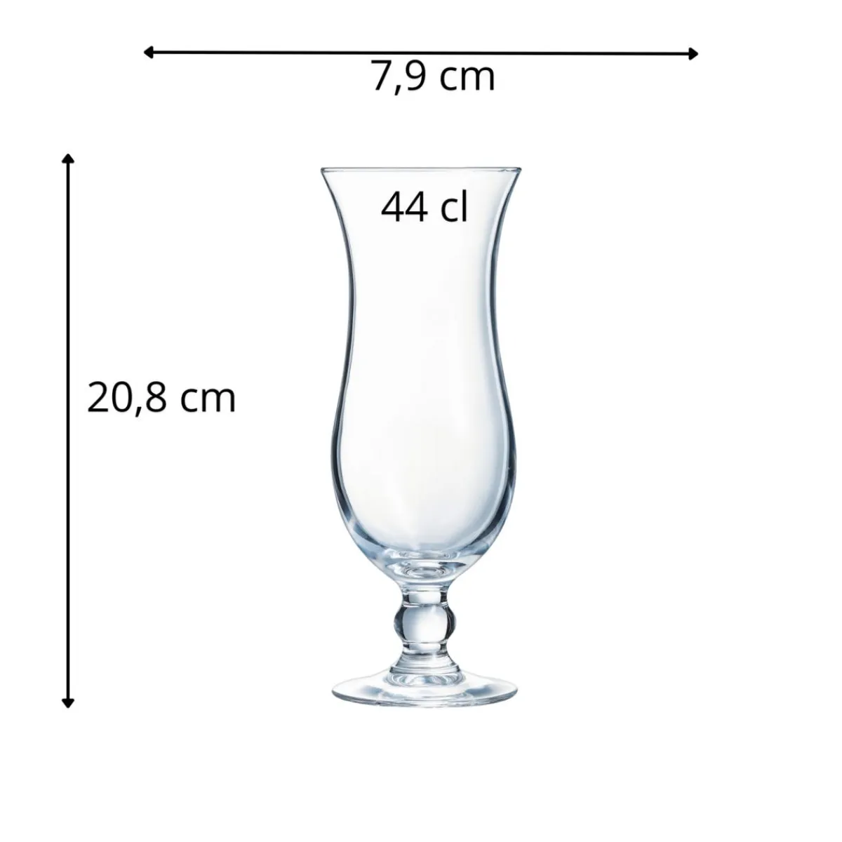 ARCOROC Verre à cocktail verre 44 cl Hurricane Clearance