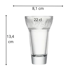 Verre à pastis verre pressé 22 cl Calanques - LA ROCHERE Hot