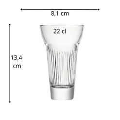 Verre à pastis verre pressé 22 cl Calanques - LA ROCHERE Outlet