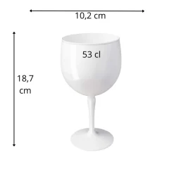 Verre à pied blanc SAN 53 cl Cepage - Aucune Outlet