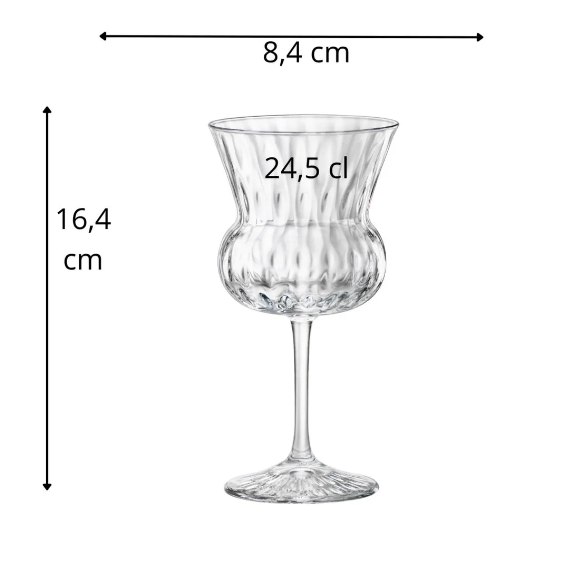 BORMIOLI ROCCO Verre à pied cocktail verre cristallin 24,5 cl Bloom Online